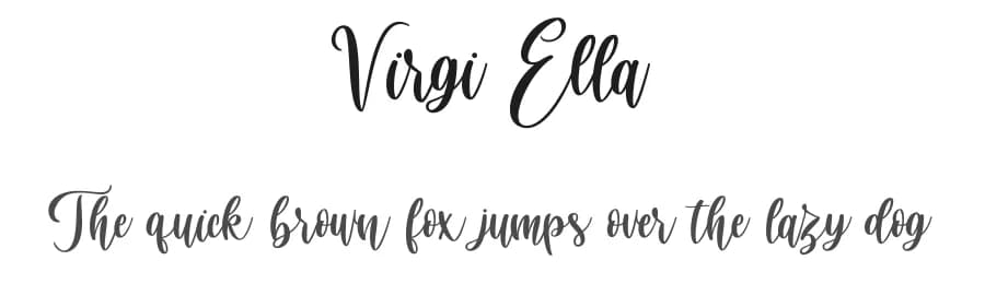 Virgi Ella by StringLabs Creative Studio — Script Handwritten Font