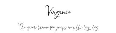 Virginia by AminMario — Script Handwritten Font — thumbnail 1