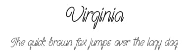 Virginia by fontalist — Script Handwritten Font — thumbnail 1