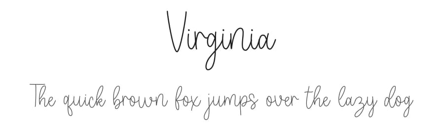 Virginia by Shaka Creative — Script Handwritten Font