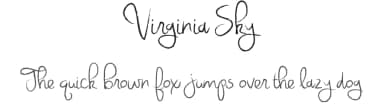 Virginia Sky by Brittney Murphy Design — Script Handwritten Font — thumbnail 1