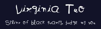 Virginia Two by Alexis Baydoun — Script Handwritten Font — thumbnail 2