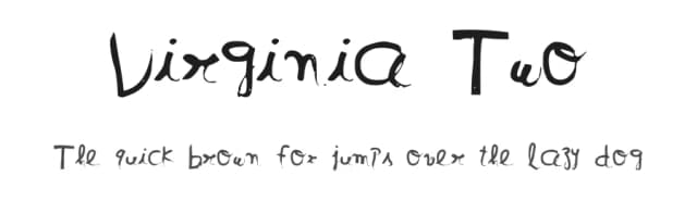 Virginia Two by Alexis Baydoun — Script Handwritten Font