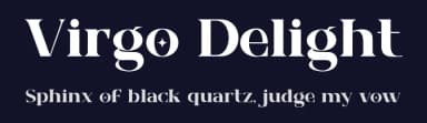 Virgo Delight by Khurasan — Serif Font — thumbnail 2