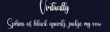 Virtually by Andi Moz — Script Handwritten Font — thumbnail 2