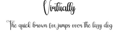 Virtually by Andi Moz — Script Handwritten Font — thumbnail 1