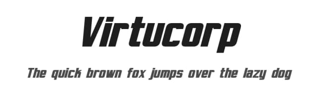 Virtucorp by Pixel Sagas — Sans Serif Font