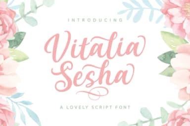 Vitalia Sesha Font by Adyfo (7NTypes) — Script Handwritten Font — thumbnail 1