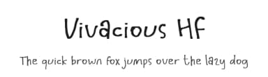 Vivacious HF by Just Handwritten Font — Script Handwritten Font — thumbnail 1