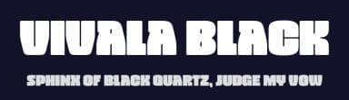 Vivala Black by Johannes Hoffmann — Sans Serif Font — thumbnail 2