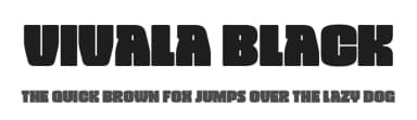 Vivala Black by Johannes Hoffmann — Sans Serif Font — thumbnail 1