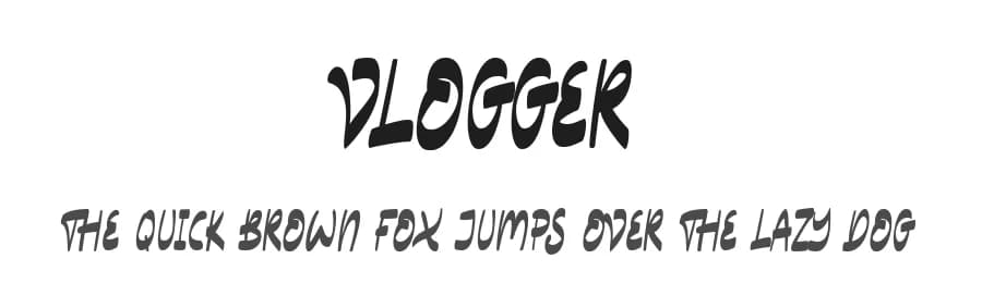 Vlogger by epiclinez — Script Handwritten Font
