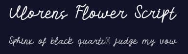 Vlorens Flower Script by Edric Studio — Script Handwritten Font — thumbnail 2