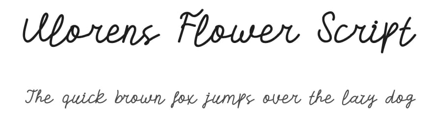 Vlorens Flower Script by Edric Studio — Script Handwritten Font