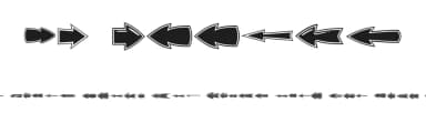 VN Arrows by Vladimir Nikolic — Dingbats Font — thumbnail 1