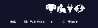 VN Zodiac by Vladimir Nikolic — Dingbats Font — thumbnail 2