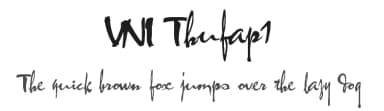 VNI Thufap1 by HungLan Design — Script Handwritten Font — thumbnail 1