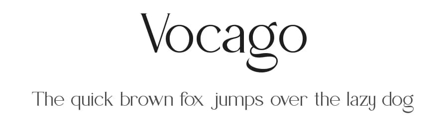Vocago by Slide Shoot Type — Serif Font
