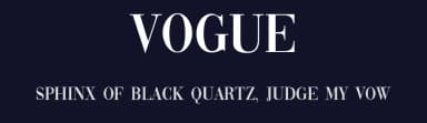 Vogue by Vladimir Nikolic — Serif Font — thumbnail 2