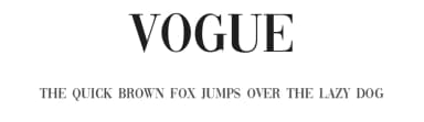 Vogue by Vladimir Nikolic — Serif Font — thumbnail 1