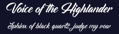 Voice of the Highlander by Octotype  | Thomas Boucherie — Script Handwritten Font — thumbnail 2