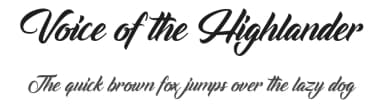 Voice of the Highlander by Octotype  | Thomas Boucherie — Script Handwritten Font — thumbnail 1
