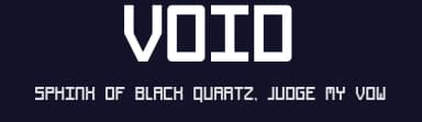 Void by LukeMans — Sans Serif Font — thumbnail 2