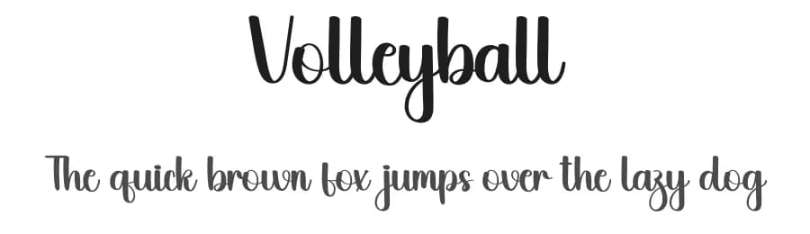 Volleyball by Inermedia Studio — Script Handwritten Font