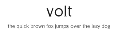 Volt by ChannelZero — Sans Serif Font — thumbnail 1