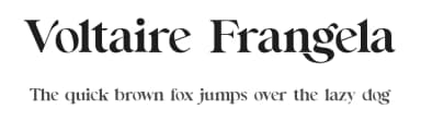 Voltaire Frangela by UI Creative — Serif Font — thumbnail 1