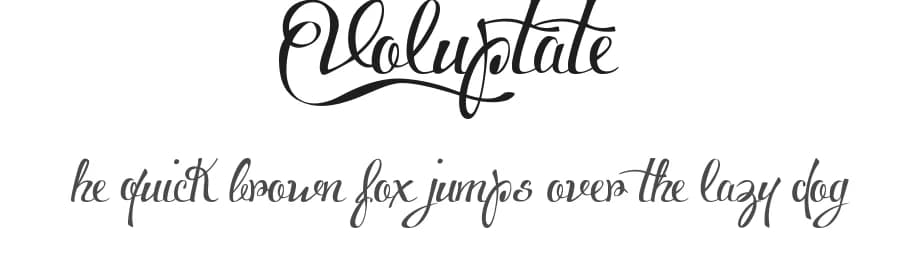 Voluptate by Fontscafe.com — Script Handwritten Font