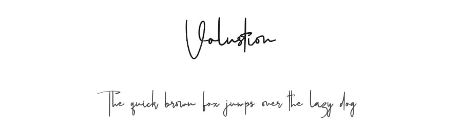 Volustion by Maulana Creative — Script Handwritten Font
