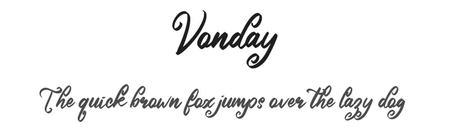 Vonday by Abraham Type (AldeDesign Studio) — Script Handwritten Font