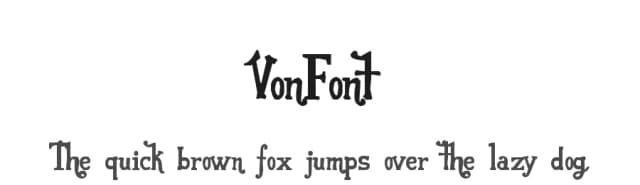 VonFont by El Stinger — Script Handwritten Font