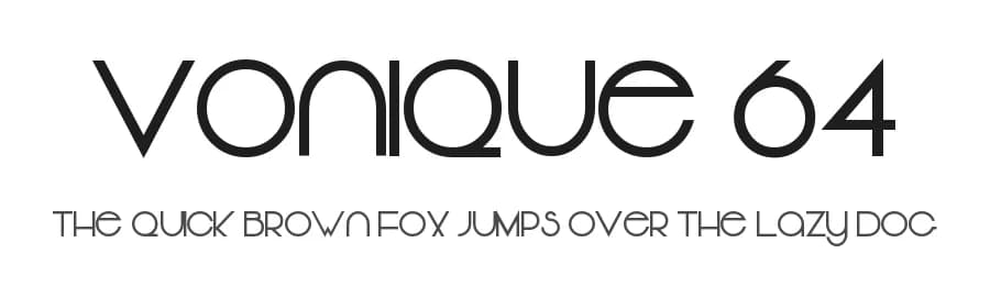 Vonique 64 by Sharkshock — Sans Serif Font