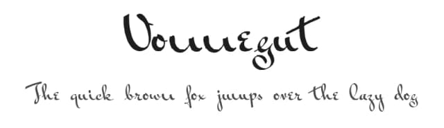 Vonnegut by Intellecta Design — Script Handwritten Font