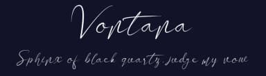 Vontana by Fahmi Huzaini — Script Handwritten Font — thumbnail 2
