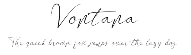 Vontana by Fahmi Huzaini — Script Handwritten Font