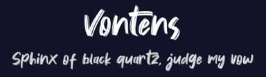 Vontens by Khurasan — Script Handwritten Font — thumbnail 2