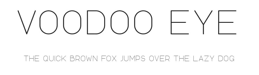 Voodoo Eye by Darren O'Hehir — Sans Serif Font