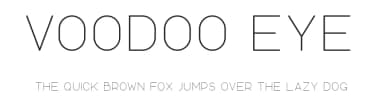 Voodoo Eye by Darren O'Hehir — Sans Serif Font — thumbnail 1