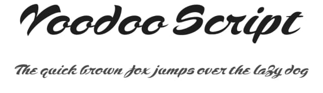 Voodoo Script by Fontry — Script Handwritten Font