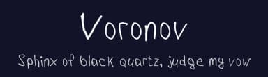 Voronov by Sergey Voronov — Script Handwritten Font — thumbnail 2