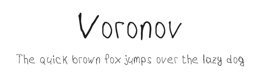Voronov by Sergey Voronov — Script Handwritten Font