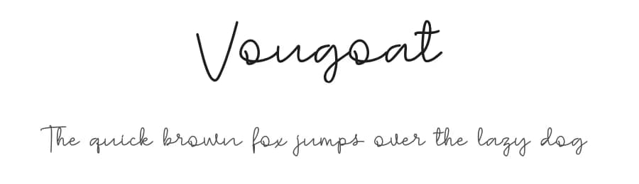 Vougoat by Adyana — Script Handwritten Font