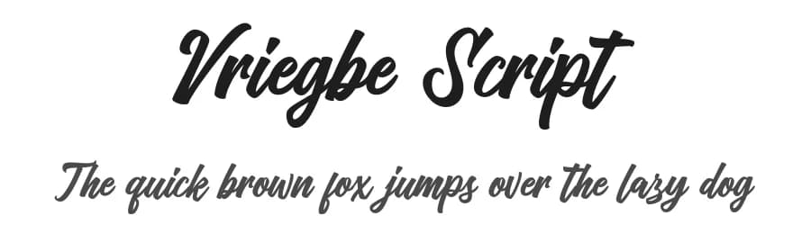 Vriegbe Script by Tebaltipis Studio — Script Handwritten Font