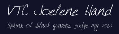 VTC Joelene Hand by Vigilante Typeface Corporation — Script Handwritten Font — thumbnail 2