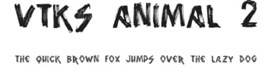 Vtks Animal 2 by Douglas Vitkauskas — Script Handwritten Font — thumbnail 1