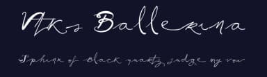 Vtks Ballerina by Douglas Vitkauskas — Script Handwritten Font — thumbnail 2