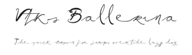 Vtks Ballerina by Douglas Vitkauskas — Script Handwritten Font — thumbnail 1